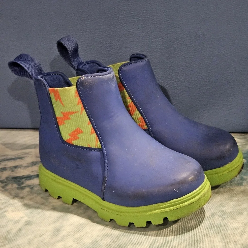 Native Kensington TrekLite Boots Blue Green Toddler Size C7 Rain Boots